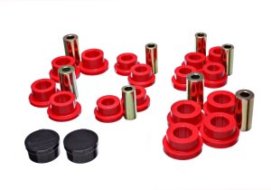 Mazda Miata Control Arm Bushing Set - Front - Energy Suspension - Performance Polyurethane - Red - 2016